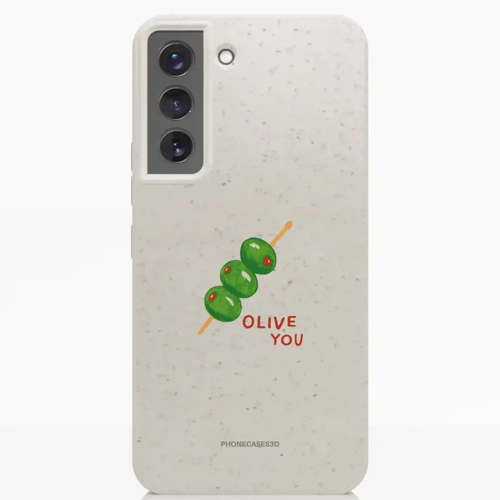Martine Halvorsen Official Compostable Phone Case ´Olive You´ - Image 32