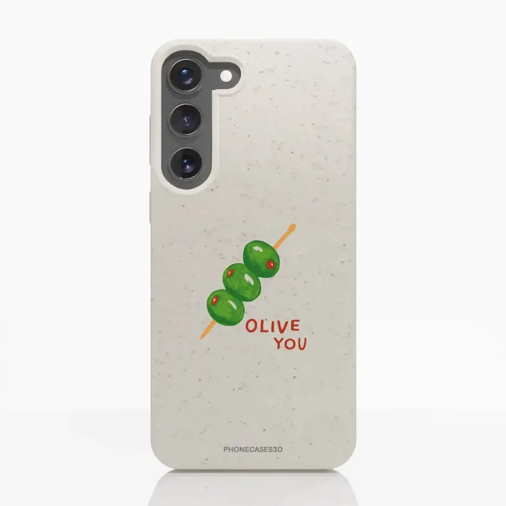Martine Halvorsen Official Compostable Phone Case ´Olive You´ - Image 35