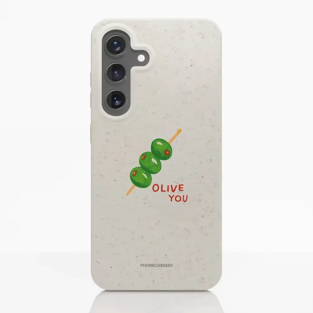 Martine Halvorsen Official Compostable Phone Case ´Olive You´ - Image 37