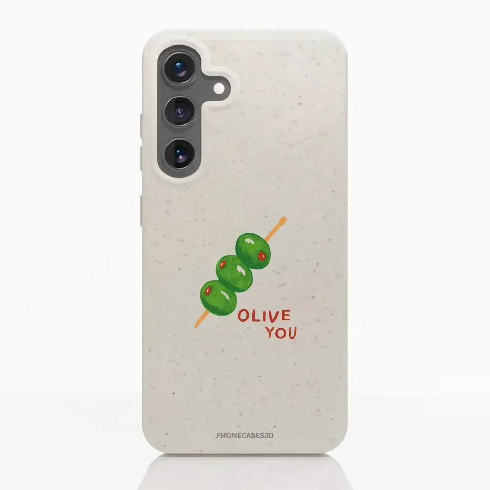 Martine Halvorsen Official Compostable Phone Case ´Olive You´ - Image 41
