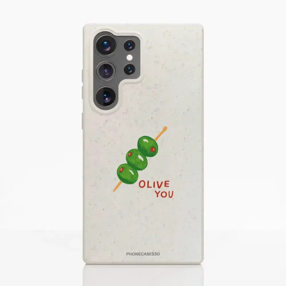 Martine Halvorsen Official Compostable Phone Case ´Olive You´ - Image 42