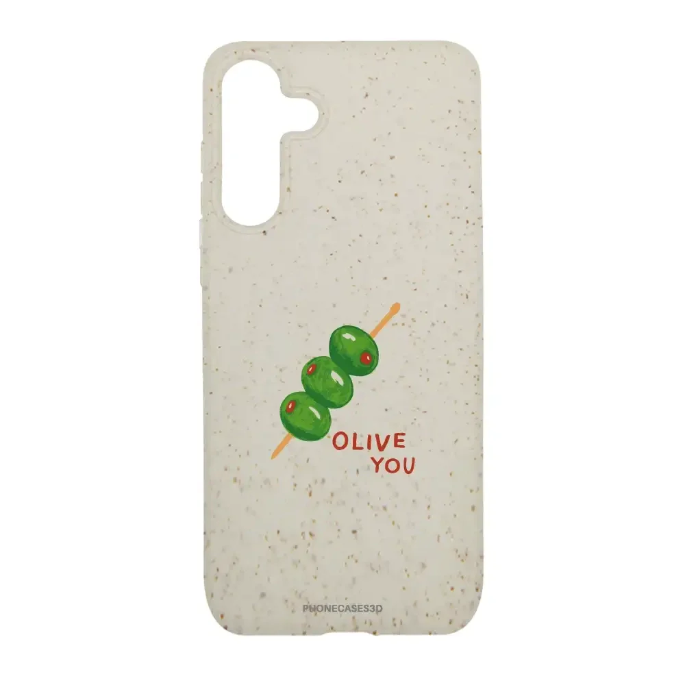 Martine Halvorsen Official Compostable Phone Case ´Olive You´ - Image 48