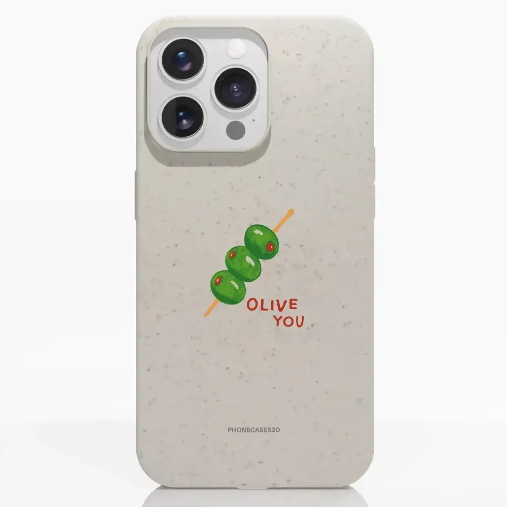 Martine Halvorsen Official Compostable Phone Case ´Olive You´ - Image 8