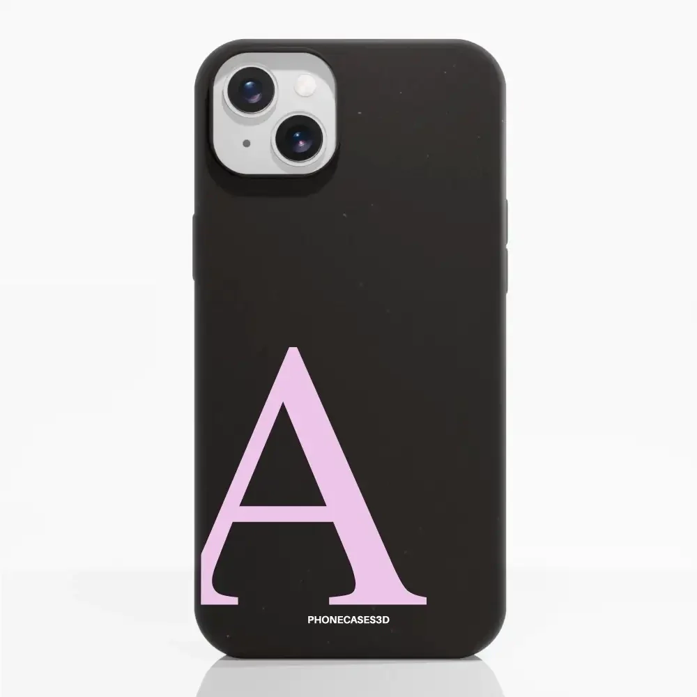 Martine Official Black Compostable Phone Case Design + Pink Initial - Image 10