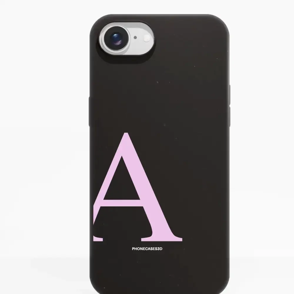 Martine Official Black Compostable Phone Case Design + Pink Initial - Image 18