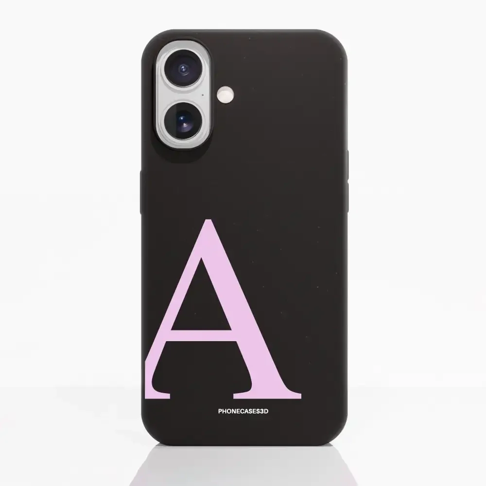 Martine Official Black Compostable Phone Case Design + Pink Initial - Image 22