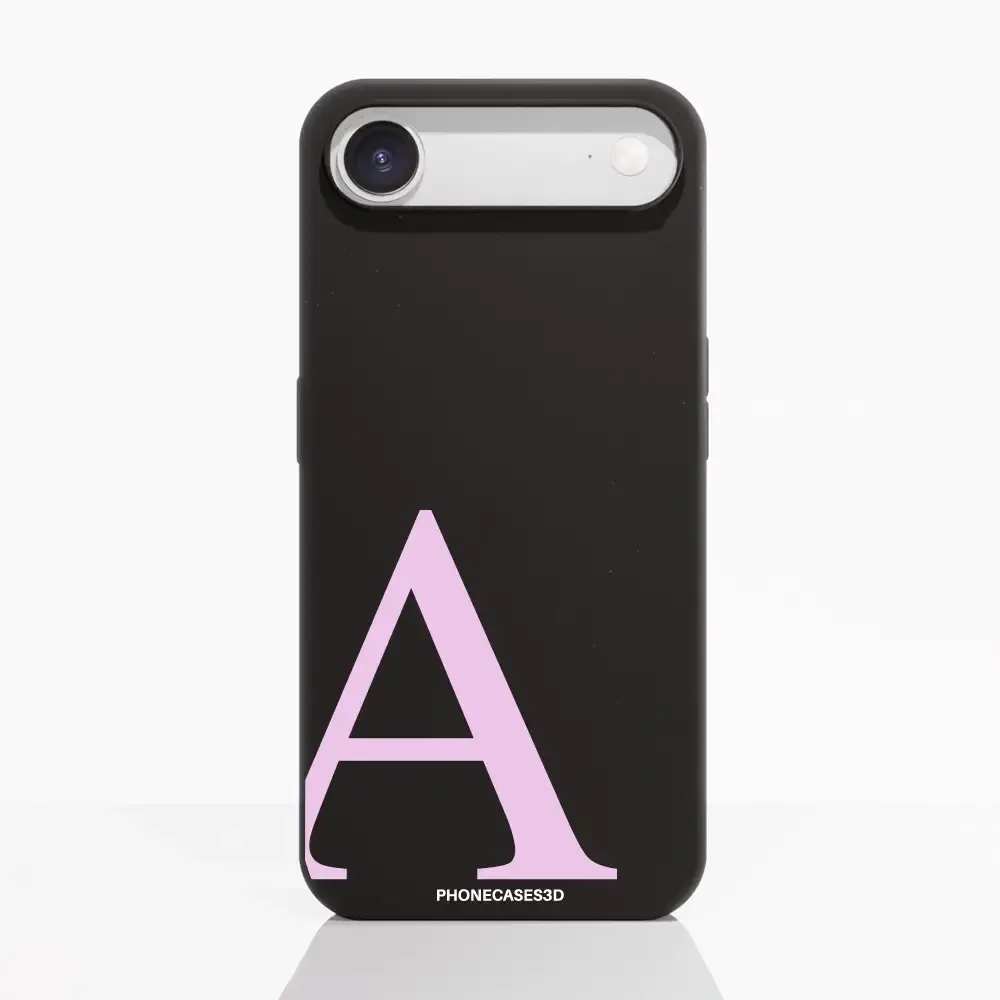 Martine Official Black Compostable Phone Case Design + Pink Initial - Image 23