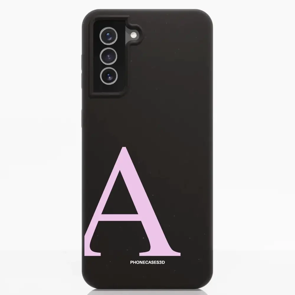 Martine Official Black Compostable Phone Case Design + Pink Initial - Image 34