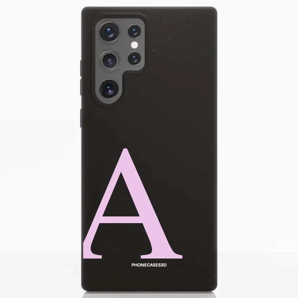 Martine Official Black Compostable Phone Case Design + Pink Initial - Image 38