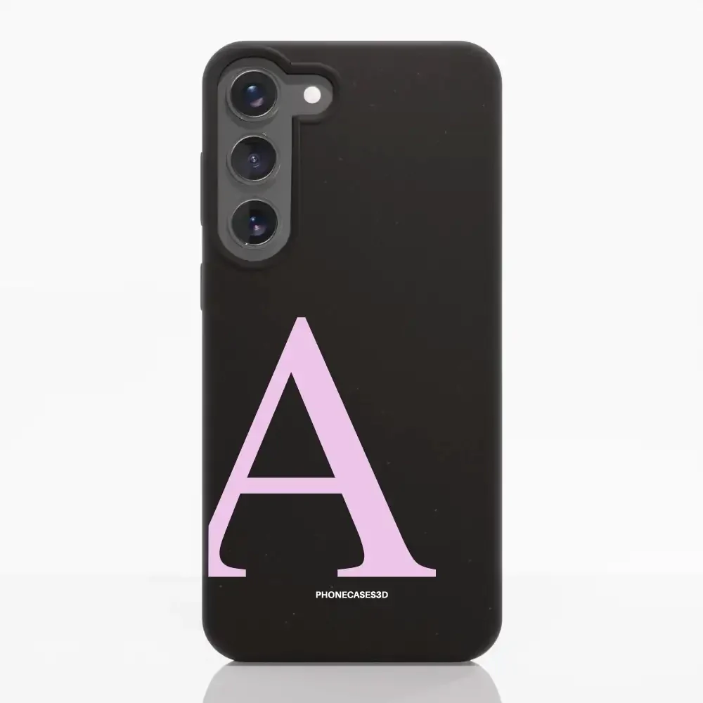 Martine Official Black Compostable Phone Case Design + Pink Initial - Image 39