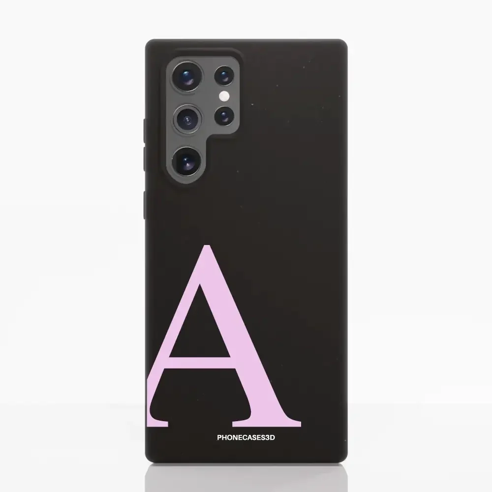 Martine Official Black Compostable Phone Case Design + Pink Initial - Image 41