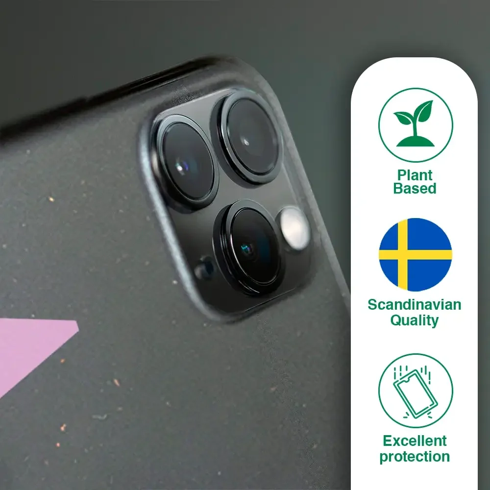Martine Official Black Compostable Phone Case Design + Pink Initial - Image 49