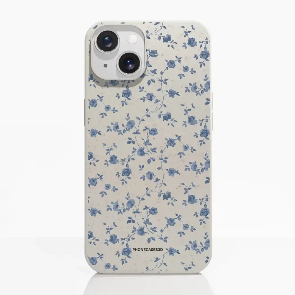 Martine Official Compostable Phone Case Design Blue Flower Pattern - Image 10