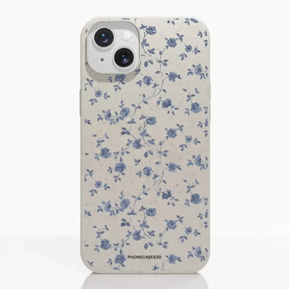 Martine Official Compostable Phone Case Design Blue Flower Pattern - Image 11
