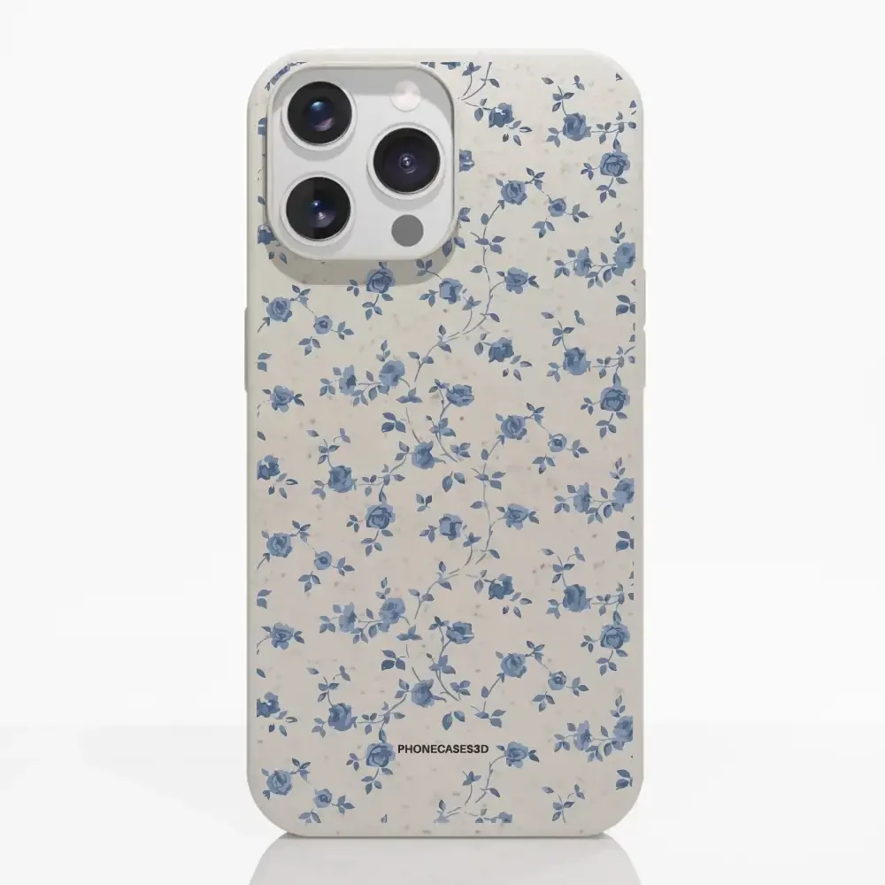 Martine Official Compostable Phone Case Design Blue Flower Pattern - Image 12