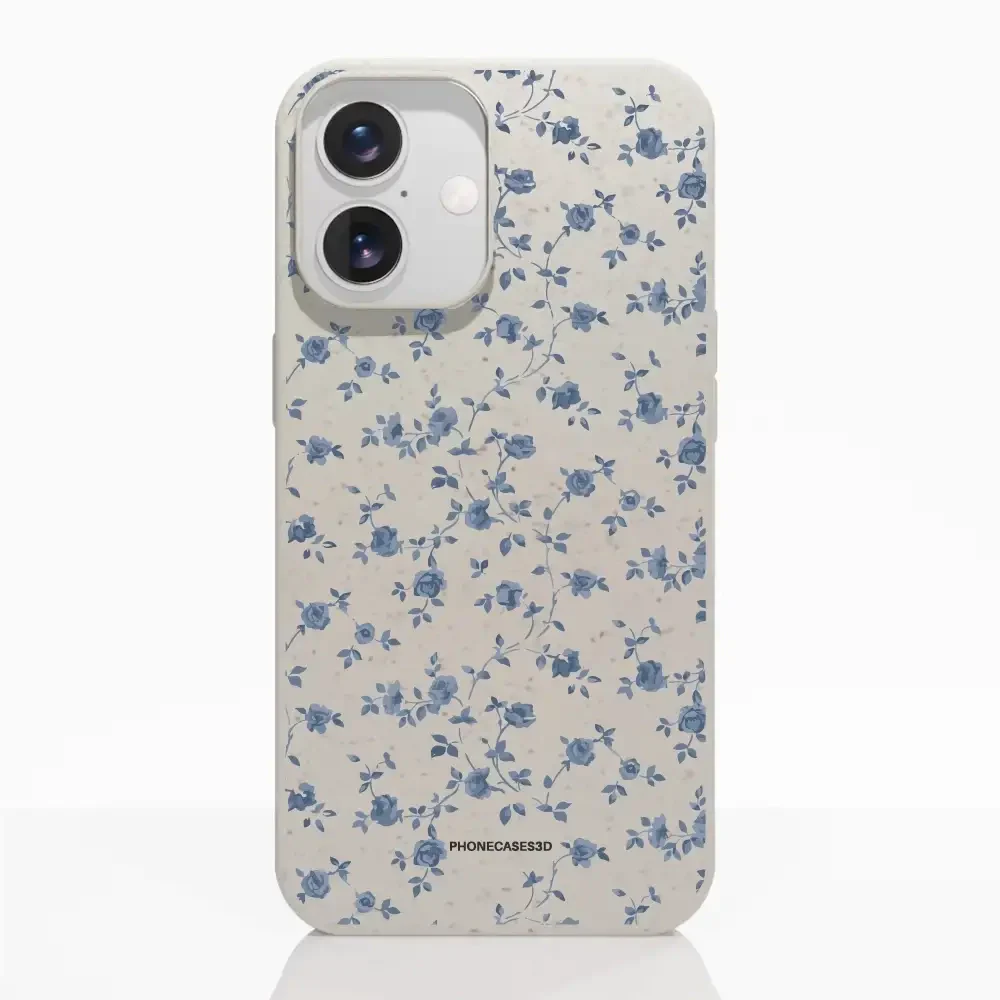 Martine Official Compostable Phone Case Design Blue Flower Pattern - Image 18