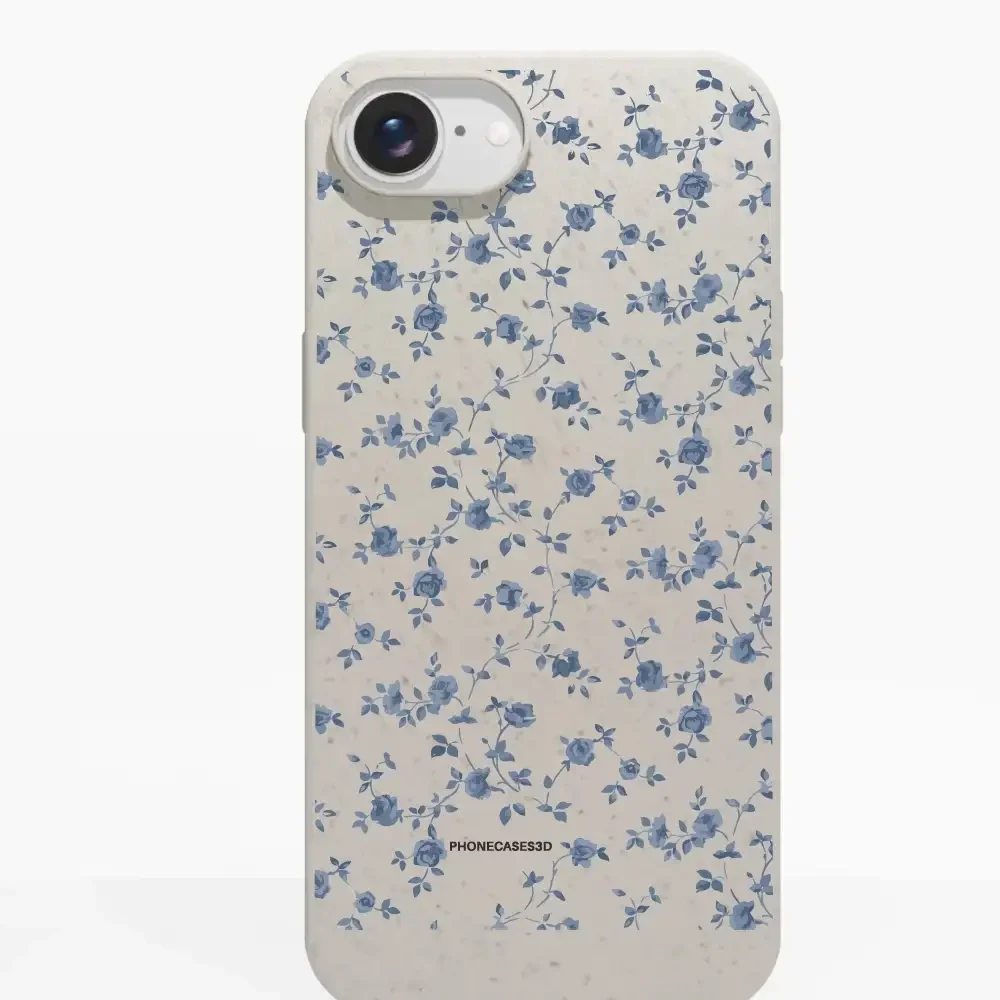Martine Official Compostable Phone Case Design Blue Flower Pattern - Image 19