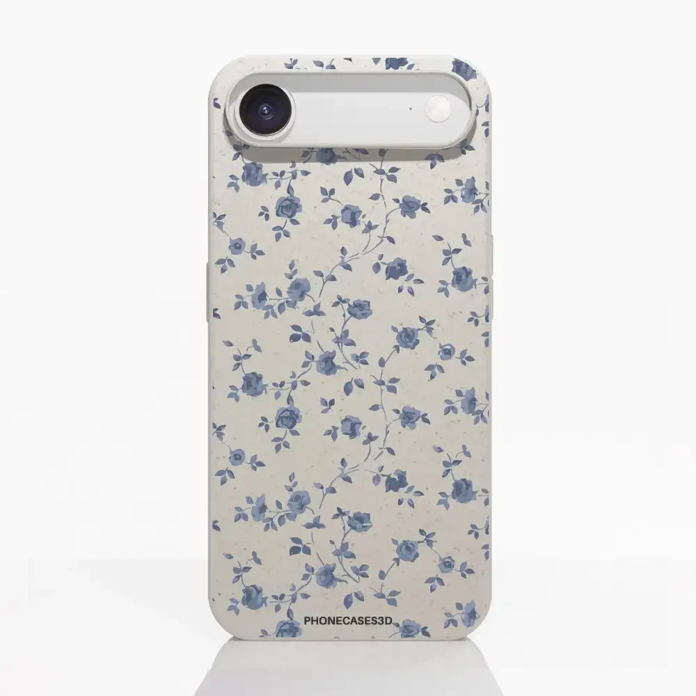 Martine Official Compostable Phone Case Design Blue Flower Pattern - Image 24