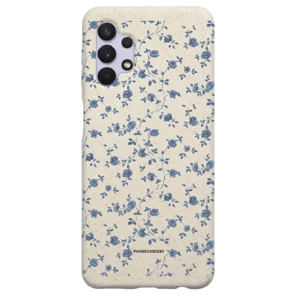 Martine Official Compostable Phone Case Design Blue Flower Pattern - Image 43