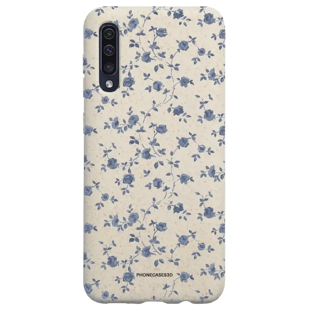 Martine Official Compostable Phone Case Design Blue Flower Pattern - Image 44