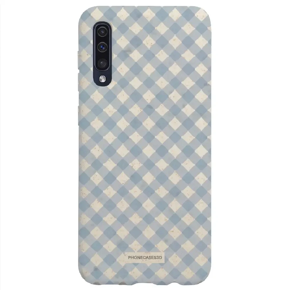 Martine Official Compostable Phone Case Design Vichy Blue Pattern - Image 44