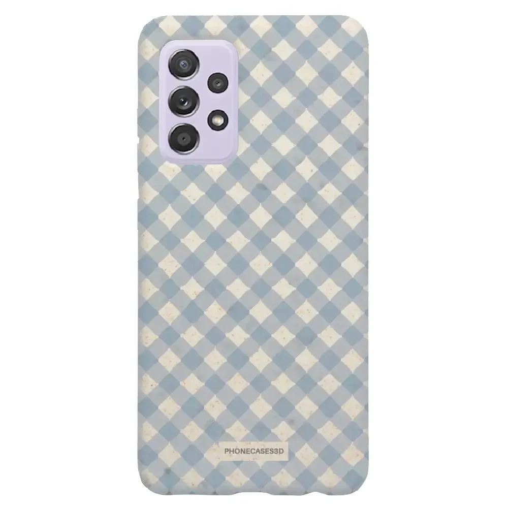 Martine Official Compostable Phone Case Design Vichy Blue Pattern - Image 46