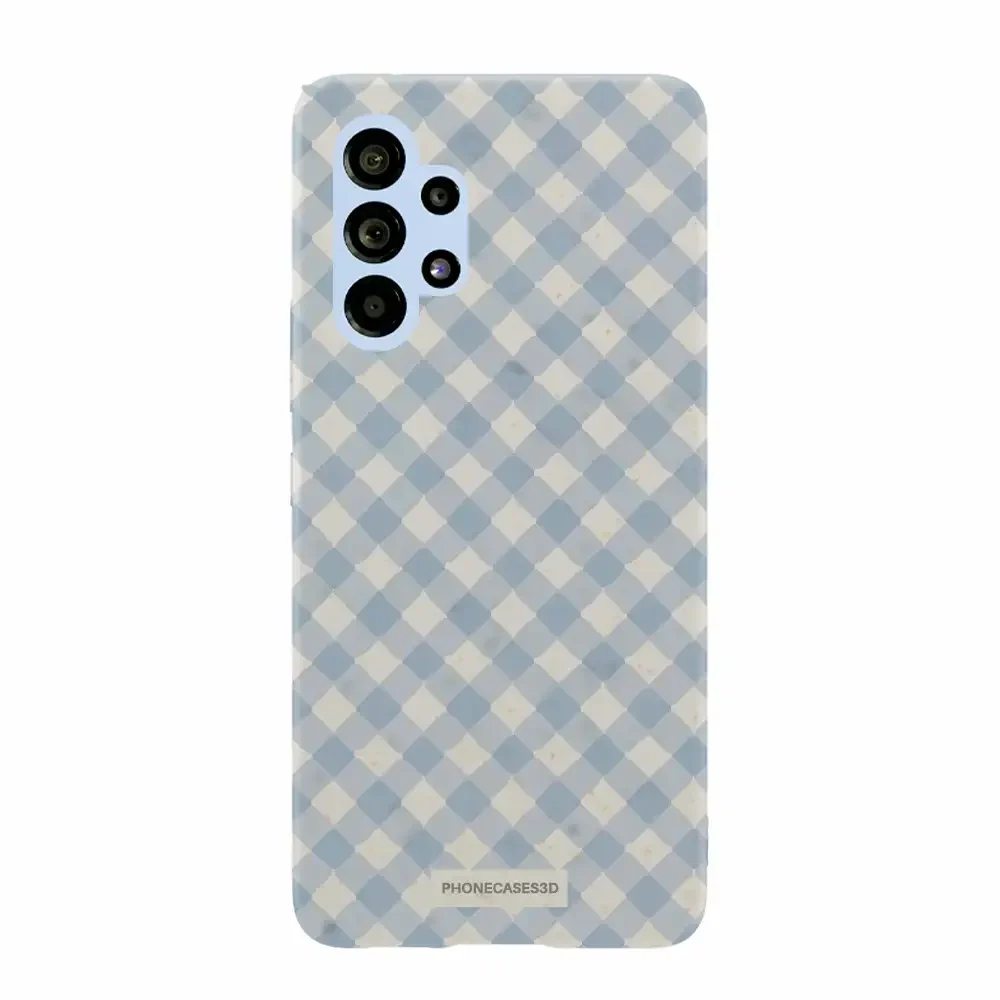 Martine Official Compostable Phone Case Design Vichy Blue Pattern - Image 47