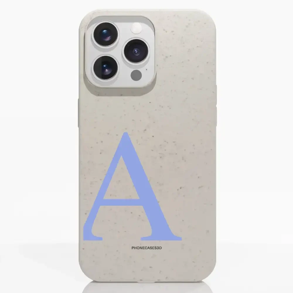 Martine Official White Compostable Phone Case Design + Blue Initial - Image 8