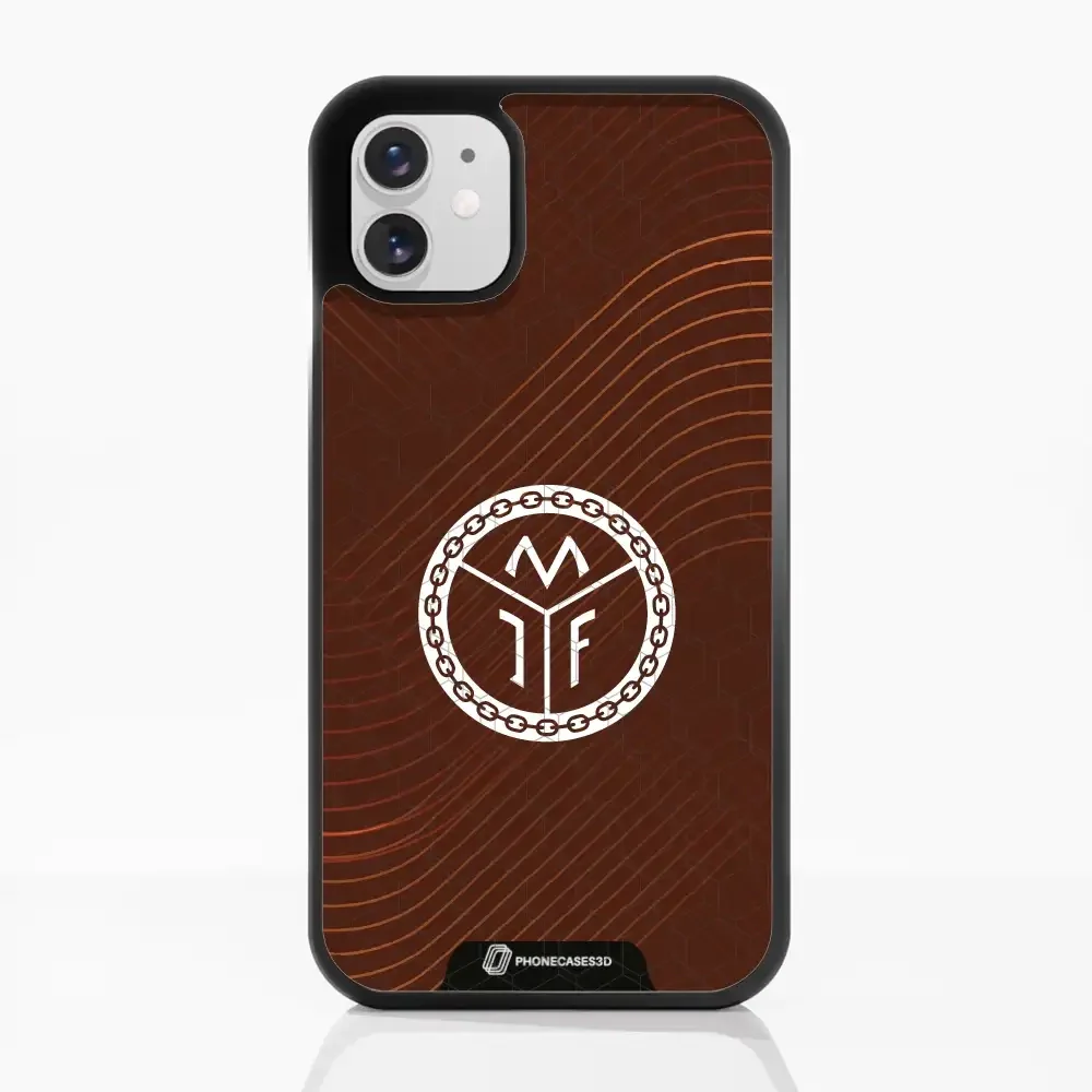Mjøndalen FK Official 3D Phone Case Design Minimal Brown