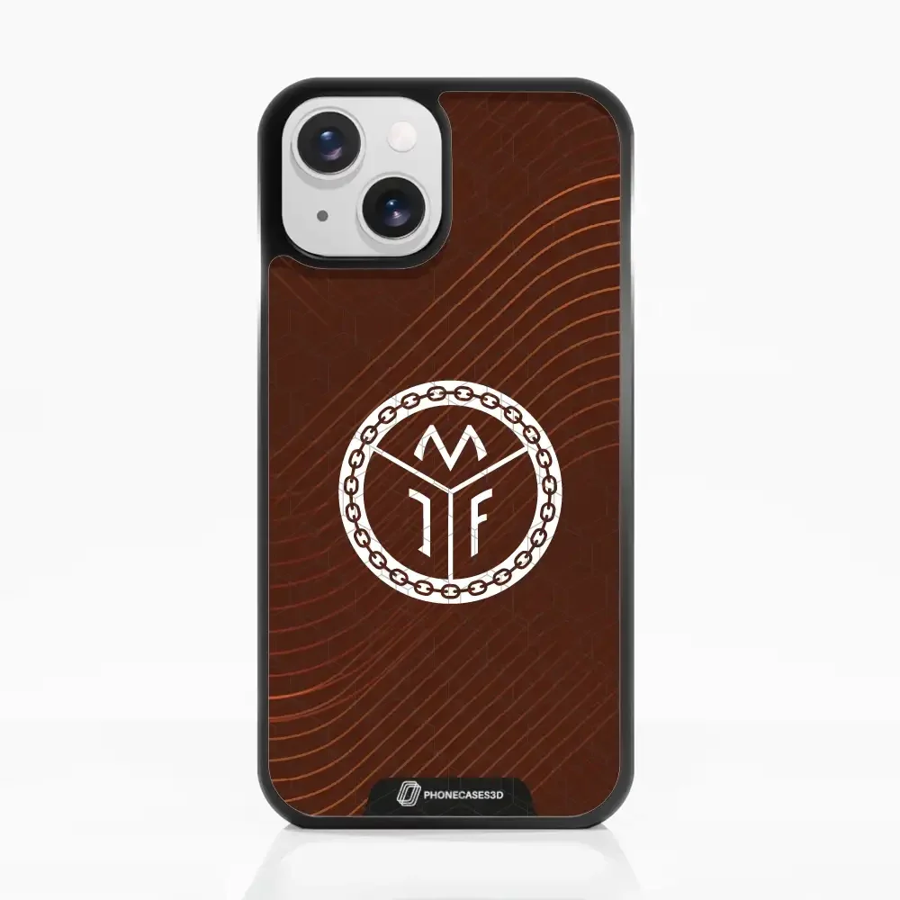 Mjøndalen FK Official 3D Phone Case Design Minimal Brown - Image 17