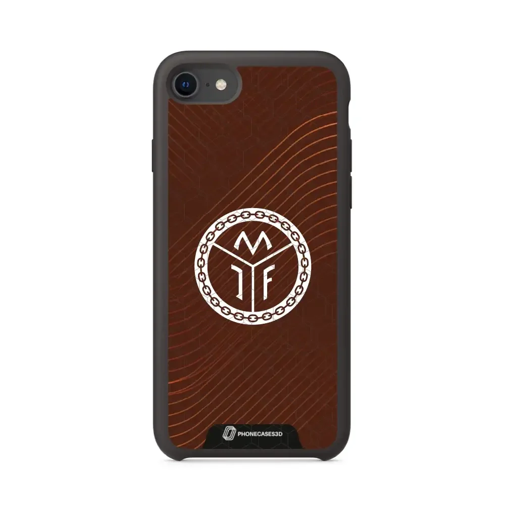 Mjøndalen FK Official 3D Phone Case Design Minimal Brown - Image 32