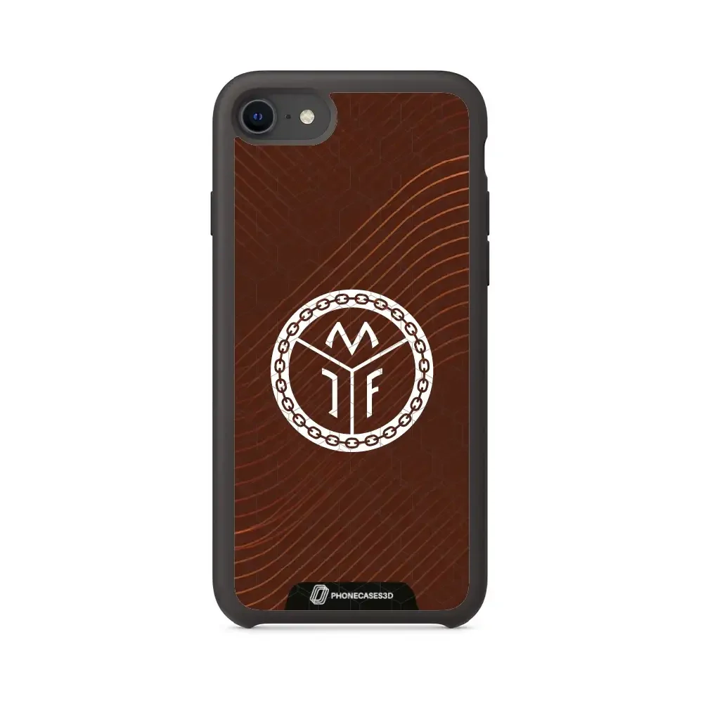 Mjøndalen FK Official 3D Phone Case Design Minimal Brown - Image 36