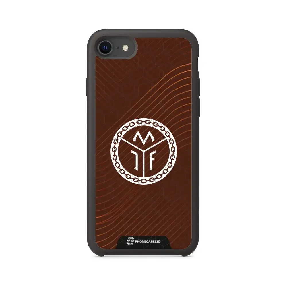 Mjøndalen FK Official 3D Phone Case Design Minimal Brown - Image 37