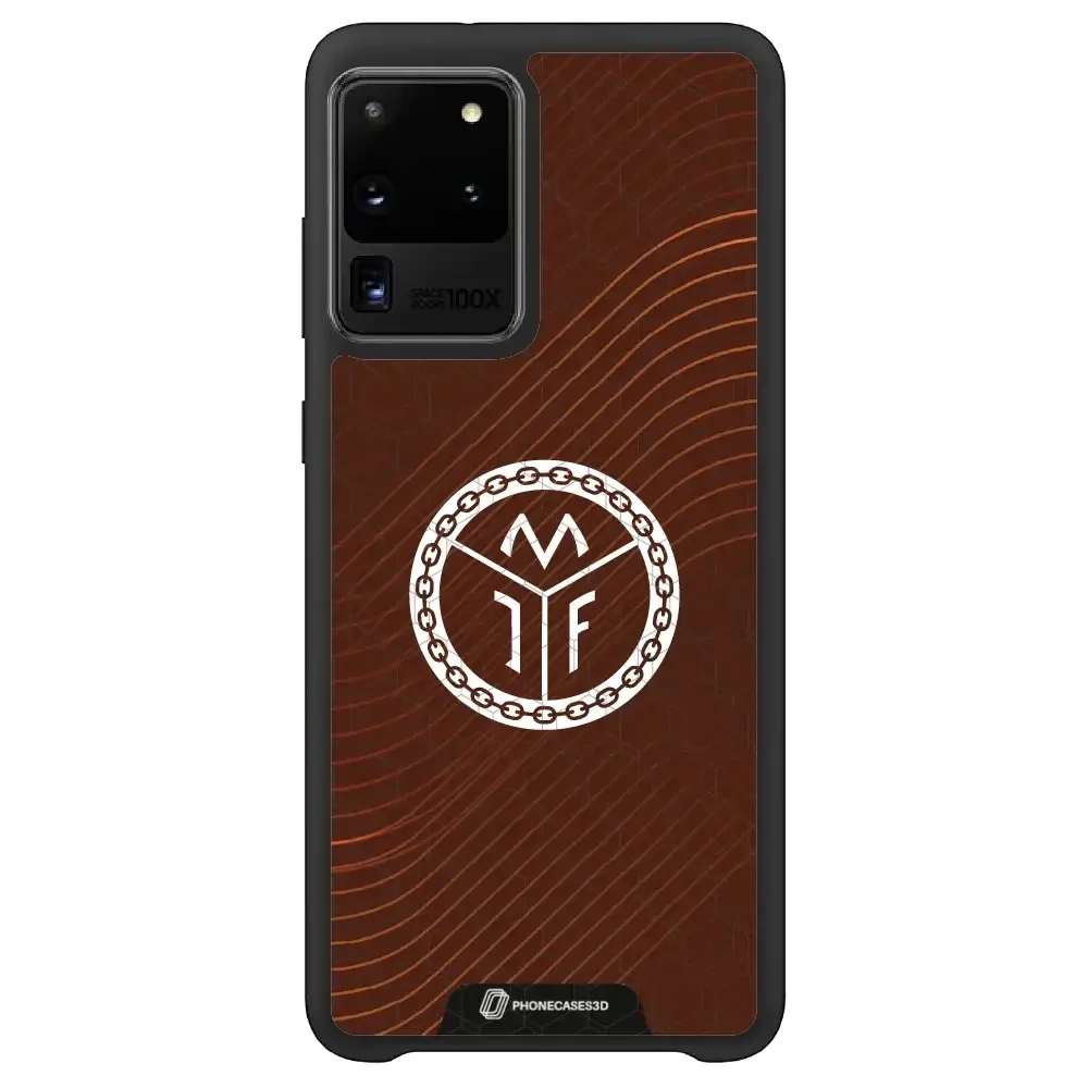 Mjøndalen FK Official 3D Phone Case Design Minimal Brown - Image 43