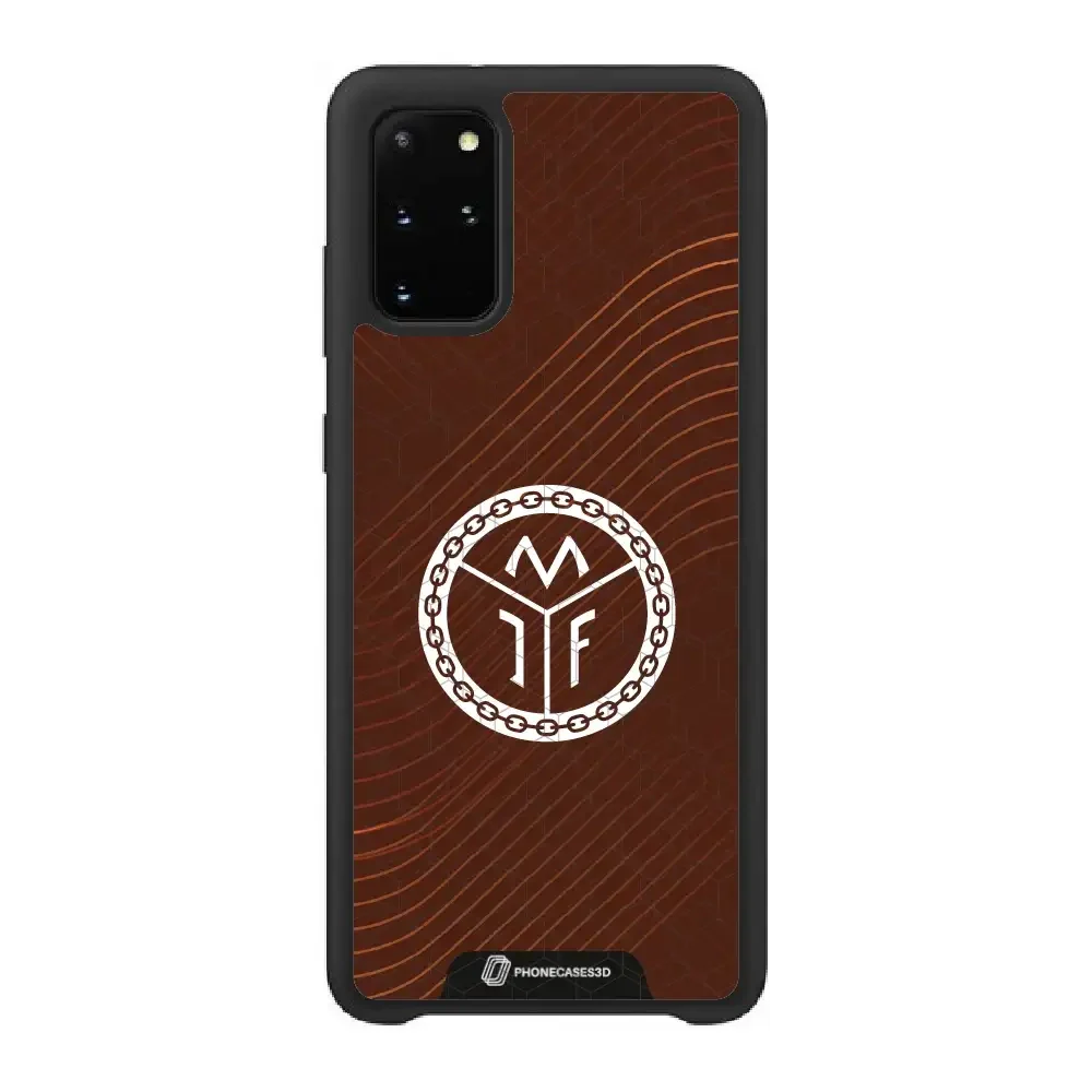 Mjøndalen FK Official 3D Phone Case Design Minimal Brown - Image 47