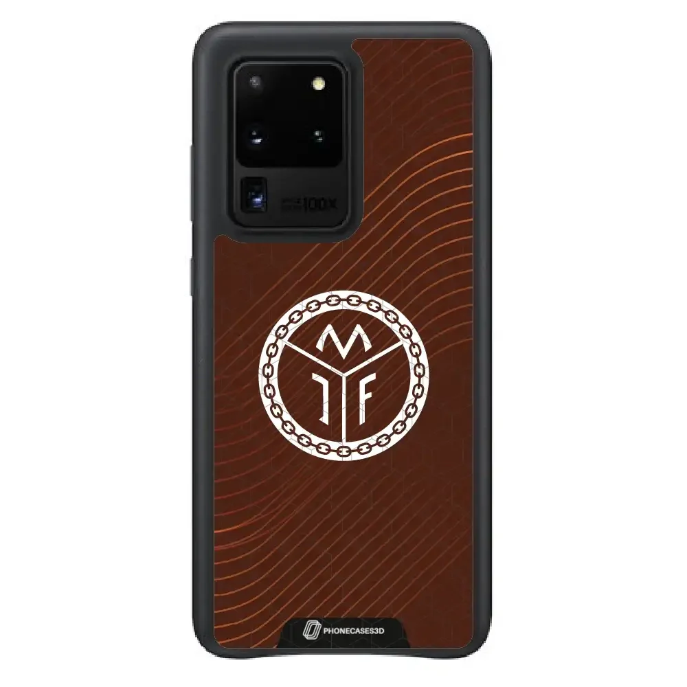 Mjøndalen FK Official 3D Phone Case Design Minimal Brown - Image 49