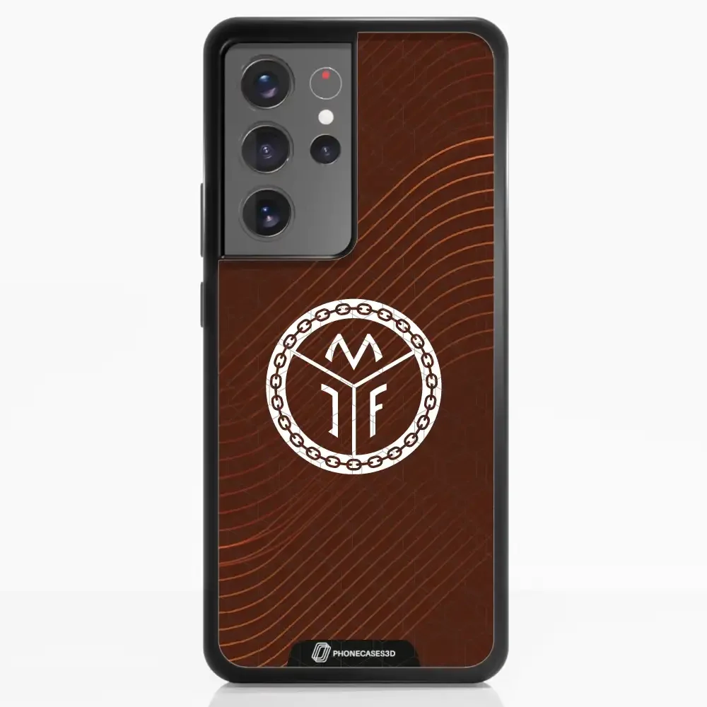Mjøndalen FK Official 3D Phone Case Design Minimal Brown - Image 53