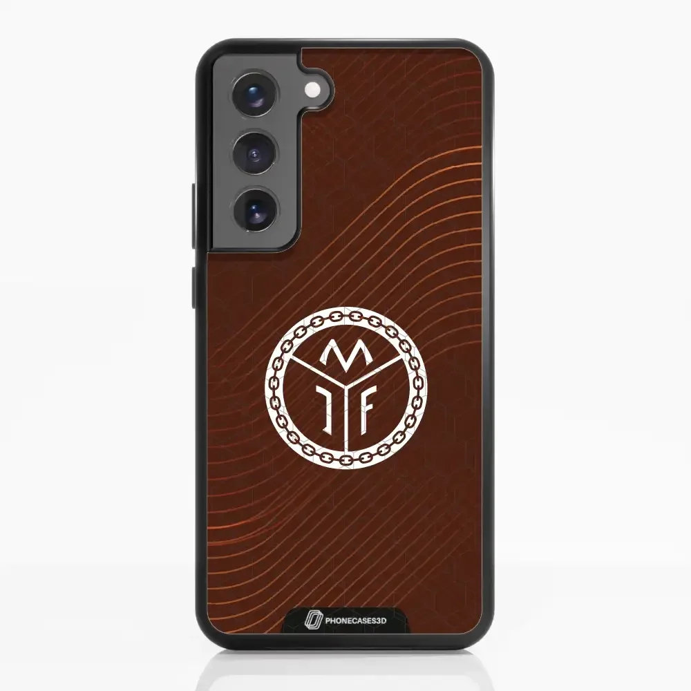Mjøndalen FK Official 3D Phone Case Design Minimal Brown - Image 54