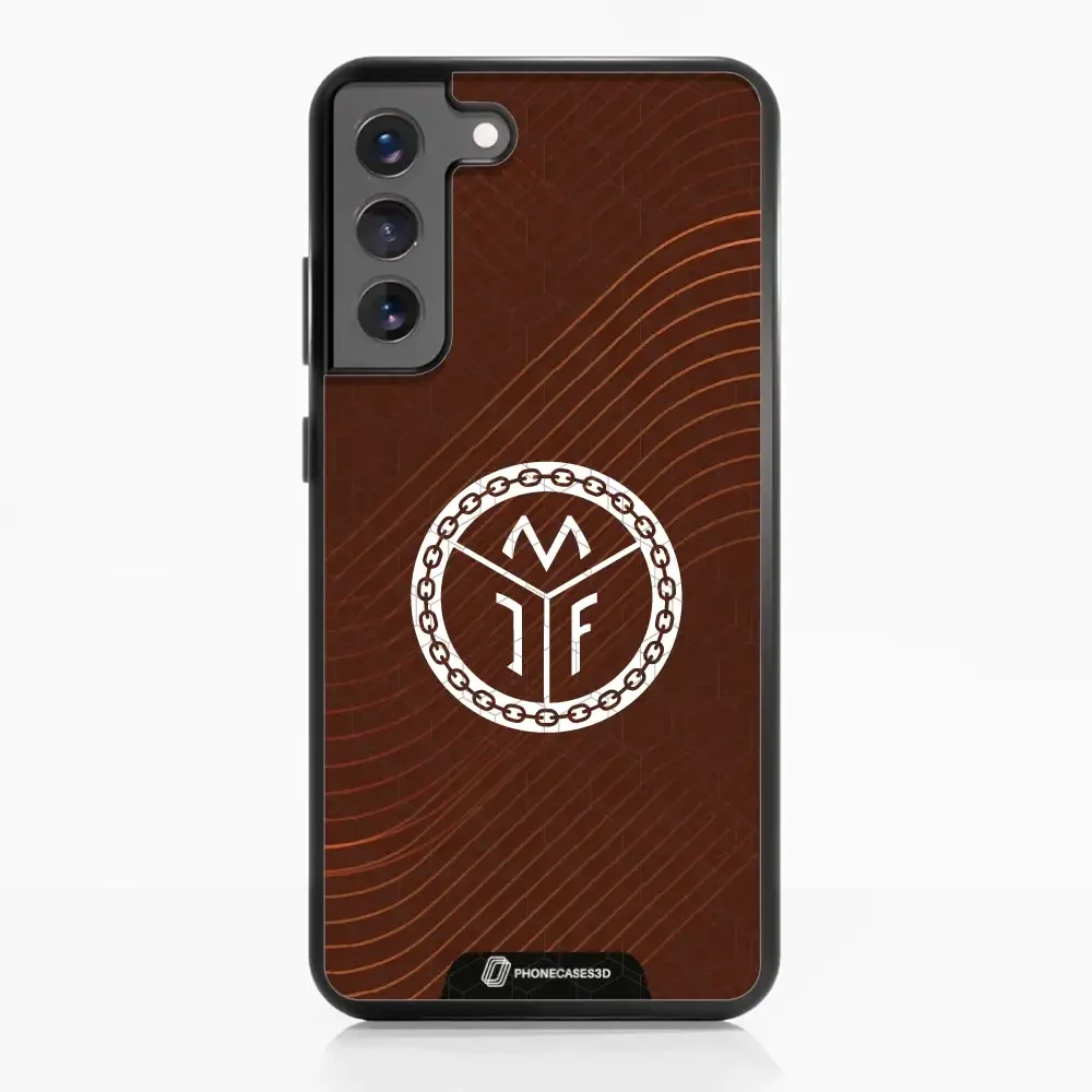Mjøndalen FK Official 3D Phone Case Design Minimal Brown - Image 55