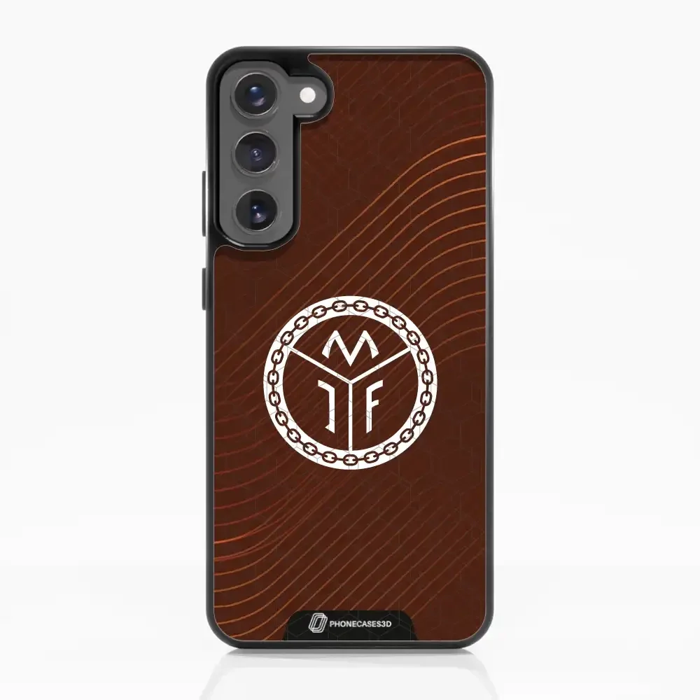 Mjøndalen FK Official 3D Phone Case Design Minimal Brown - Image 59