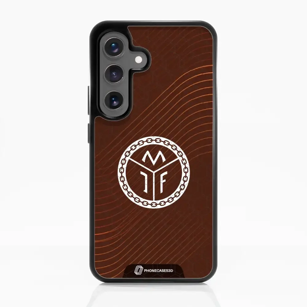 Mjøndalen FK Official 3D Phone Case Design Minimal Brown - Image 64