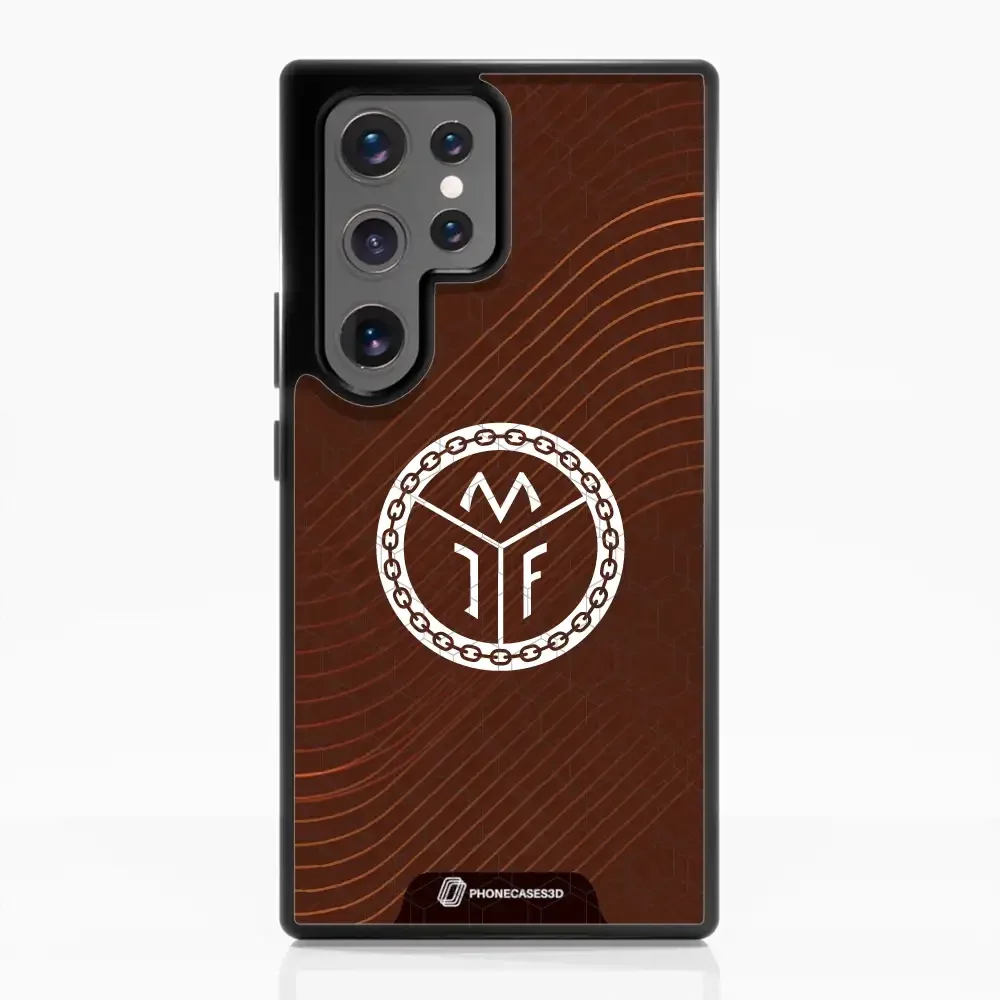 Mjøndalen FK Official 3D Phone Case Design Minimal Brown - Image 65