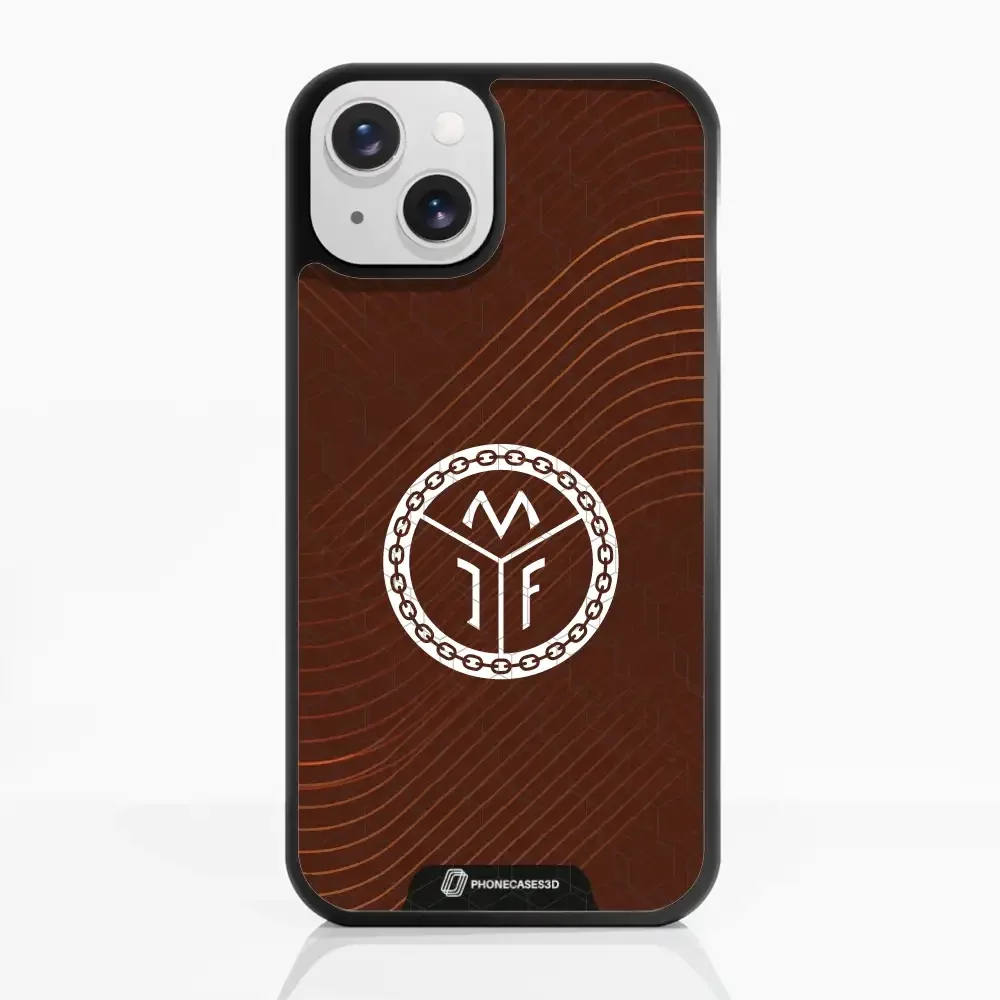 Mjøndalen FK Official 3D Phone Case Design Minimal Brown - Image 8