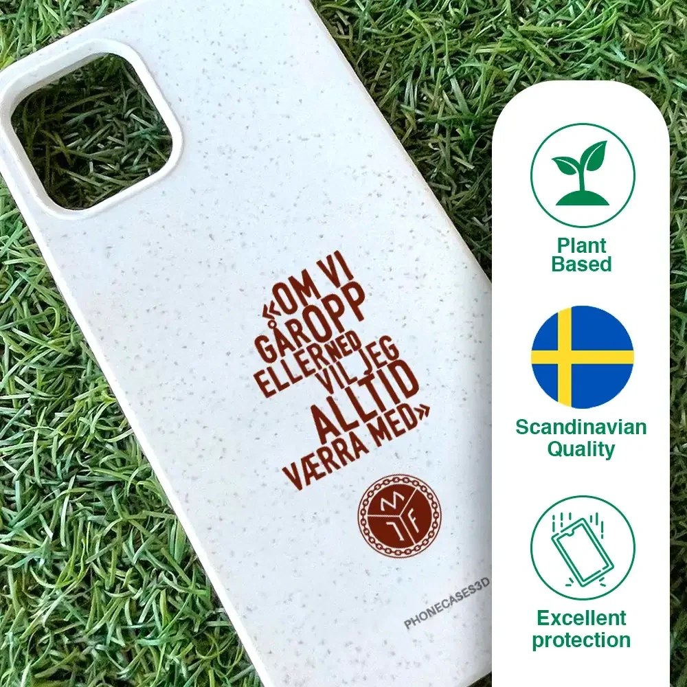 Mjøndalen FK Official Compostable Phone Case Design Slogan - Image 48