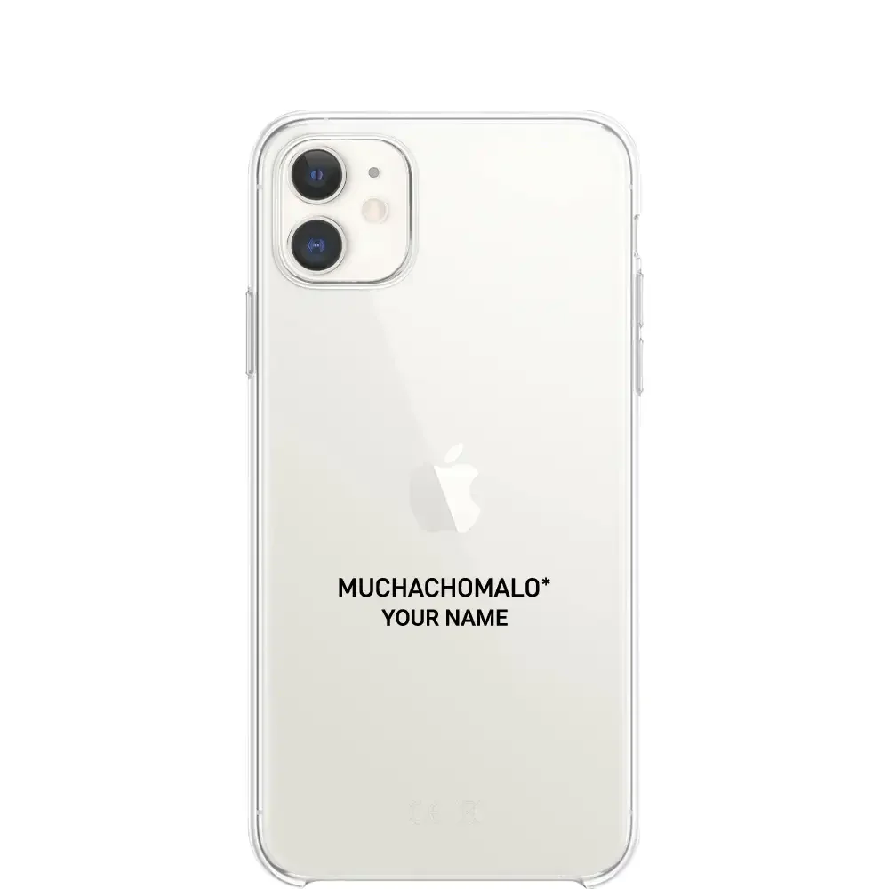 Muchacho Malo Official Clear Phone Case Design 49 + Name - Image 3