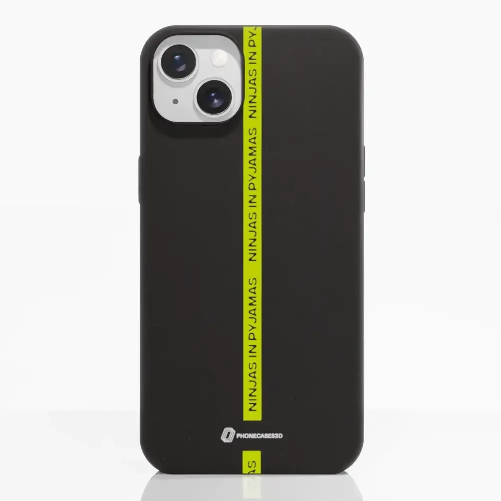 Ninjas in Pyjamas Official Compostable Phone Case Black Yellow Stripe - Image 15