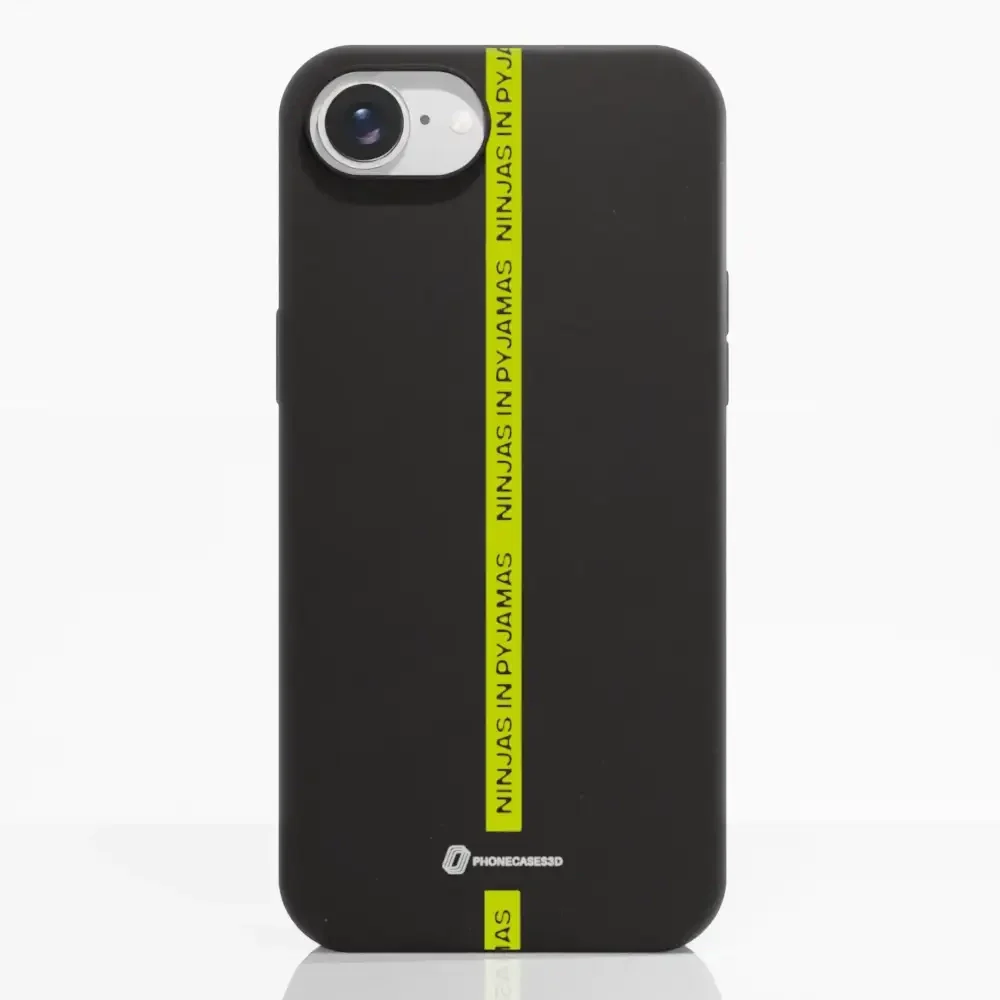 Ninjas in Pyjamas Official Compostable Phone Case Black Yellow Stripe - Image 19