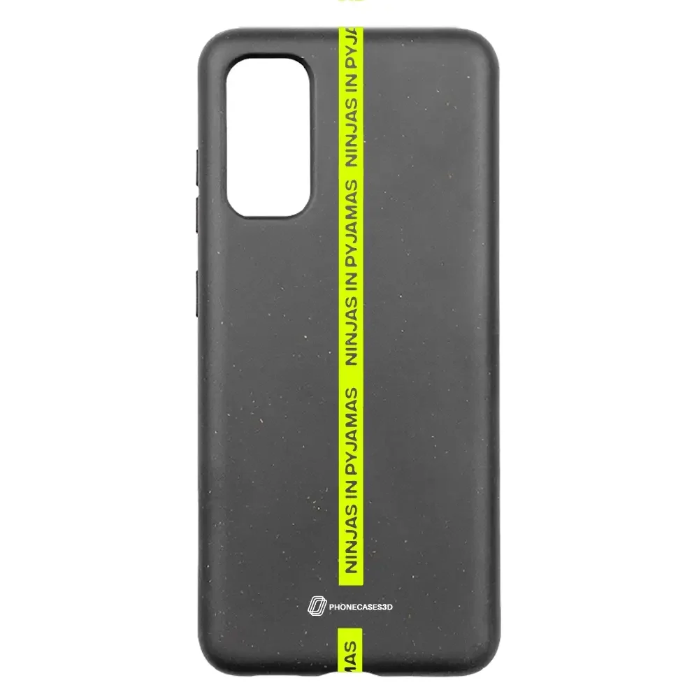 Ninjas in Pyjamas Official Compostable Phone Case Black Yellow Stripe - Image 26