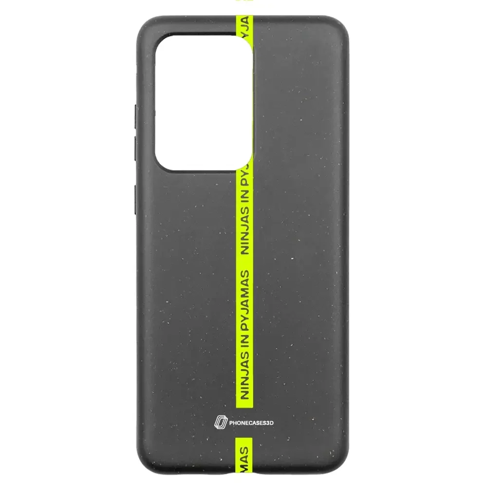 Ninjas in Pyjamas Official Compostable Phone Case Black Yellow Stripe - Image 29