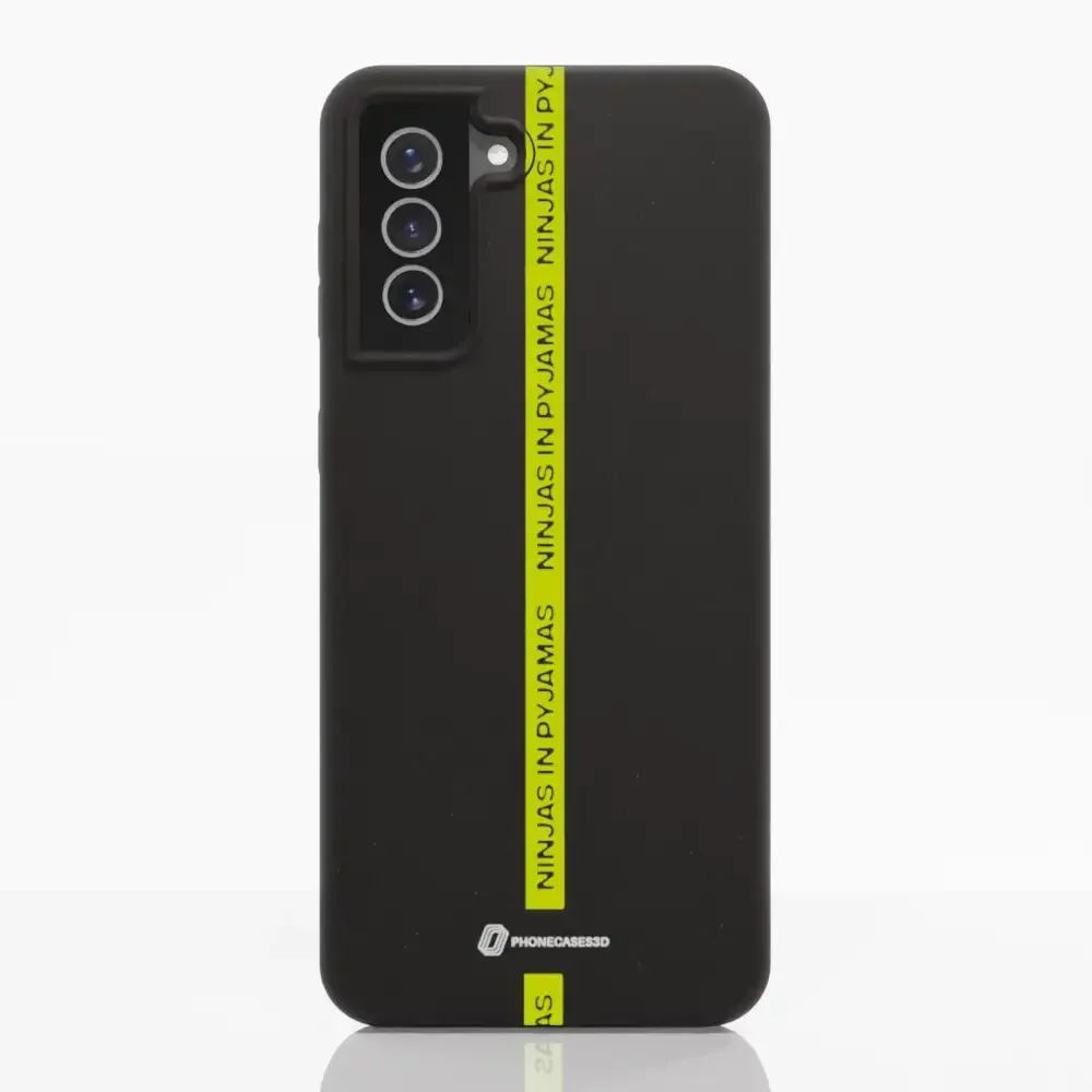 Ninjas in Pyjamas Official Compostable Phone Case Black Yellow Stripe - Image 31